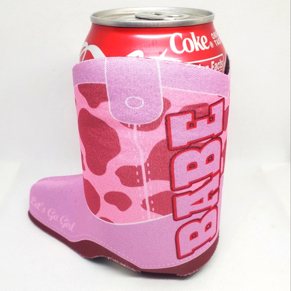 7/$10 Cowgirl Boot Can Coozie, NEW